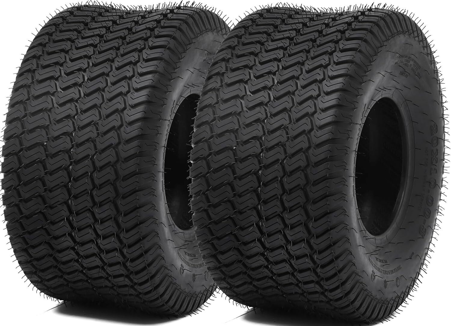 YITAMOTOR 20x10-8 Lawn Mower Tires, Suitable for Lawnmowers, Motorcycles, Garden Tractors, Golf Carts, and Farm Equipment, 4Ply, Set of 2 YITAMOTOR 20x10-8 Lawn Mower Tires, Suitable for Lawnmowers, Motorcycles, Garden Tractors, Golf Carts, and Farm Equipment, 4Ply, Set of 2