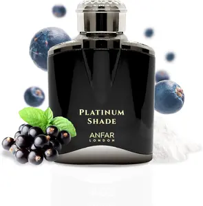Anfar London Platinum Shade Pour Homme 100ml Eau De Parfume - Fruity & Floral Fragrance with Amber & Musk Base