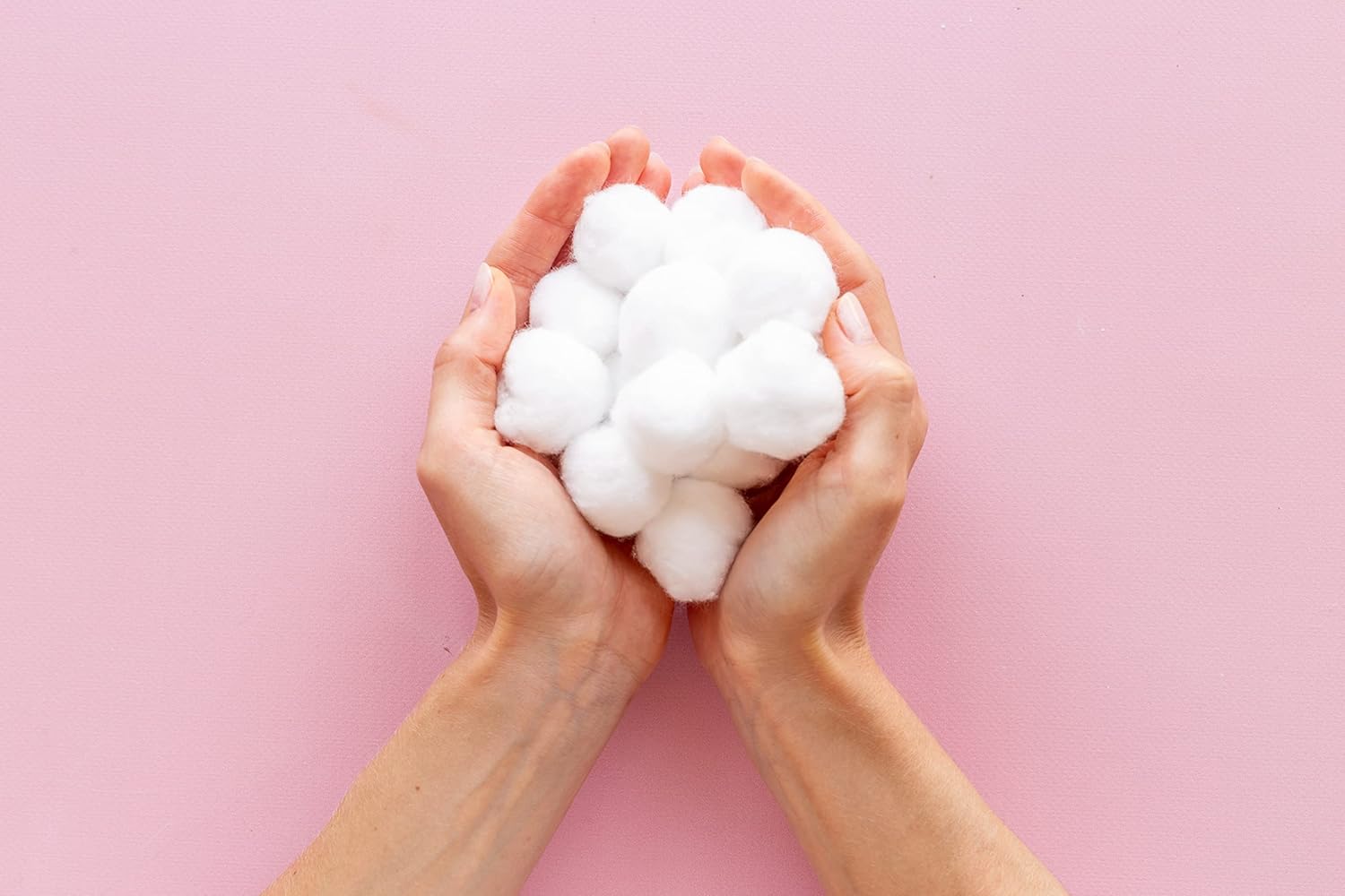 300 Small Cotton Balls for Makeup, Nail Polish Removal, Pet Care, Applying Oil Lotion or Powder, Made from 100% Pure & Natural Cotton, Soft and Absorbent for Household Needs (300 Count) White