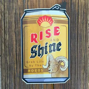 Rise & Shine Bighorn Ram Vinyl Sticker
