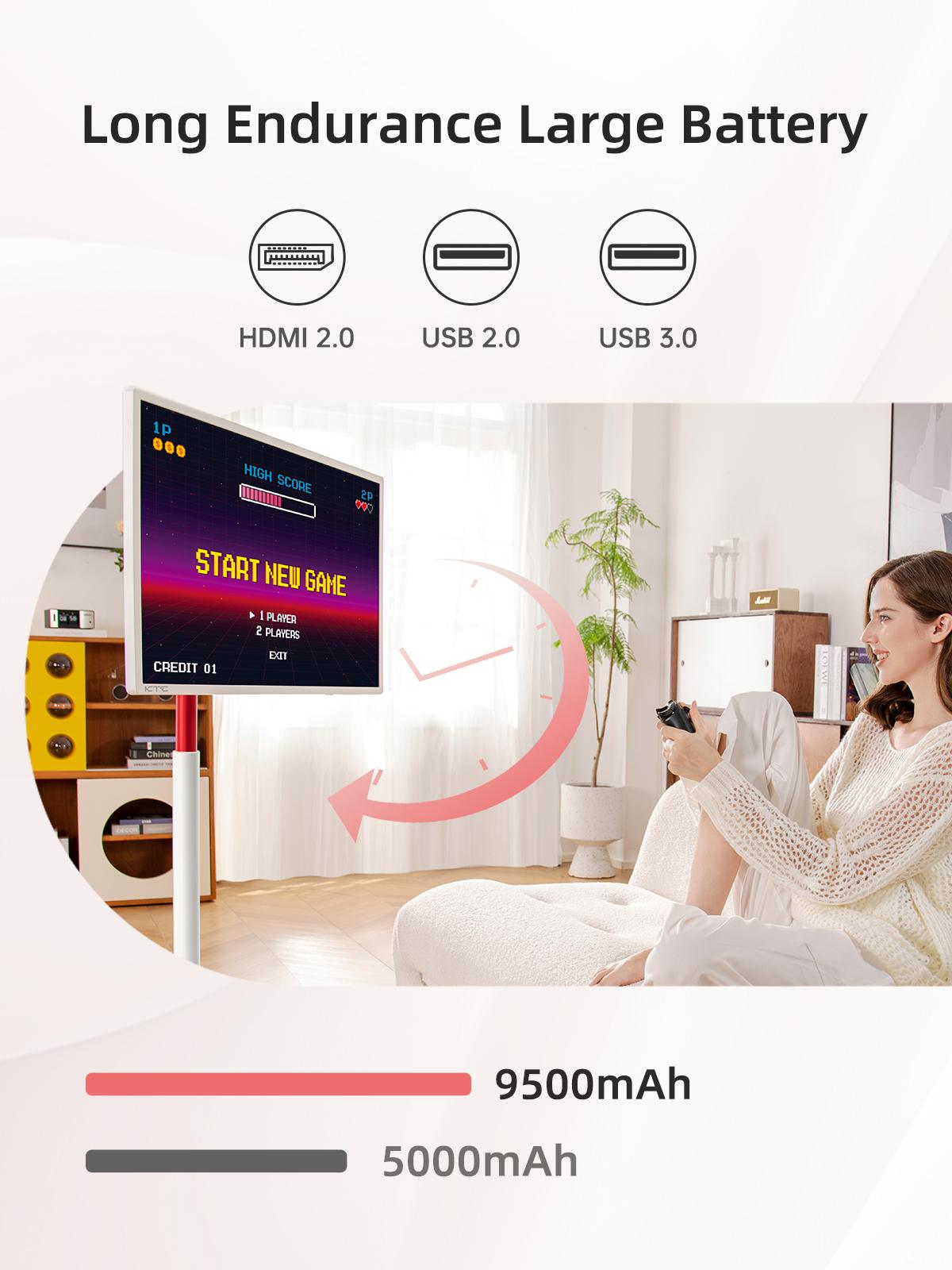 KTC MegPad 32" 4K Touch Screen 3840*2160@60Hz Portable Monitor, Google EDLA-Certified,Google TV, Android 13, 8G RAM+128G Storage Octa- core CPU, 3D 20W Speakers, Built-in 9500mAh Battery, WiFi 6 Remote Mouse Contro, A32Q7Pro KTC MegPad 32" 4K Touch Screen 3840*2160@60Hz Portable Monitor, Google EDLA-Certified,Google TV, Android 13, 8G RAM+128G Storage Octa- core CPU, 3D 20W Speakers, Built-in 9500mAh Battery, WiFi 6 Remote Mouse Contro, A32Q7Pro