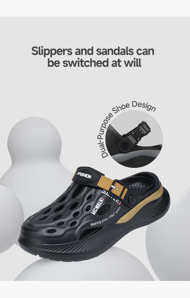 2026 new men's outdoor slippers non-slip and deodorant sports water walking sports are not tired, quick-drying and breathable cycling pink sandals