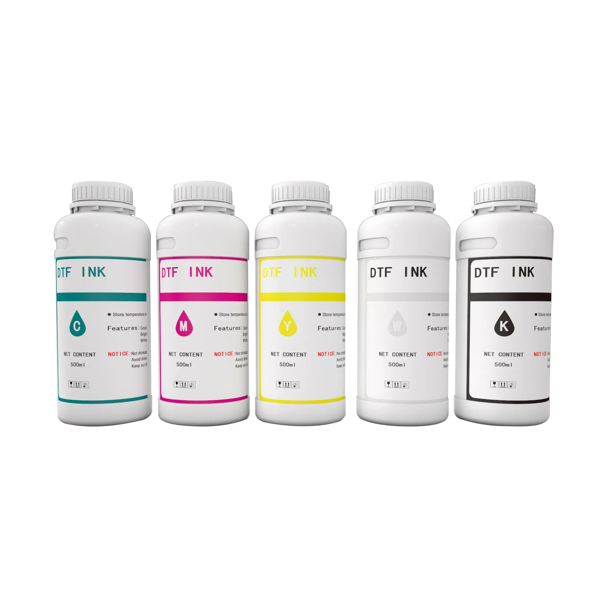 Procolored DTF Ink CMYKWW 500ml*6 bottles