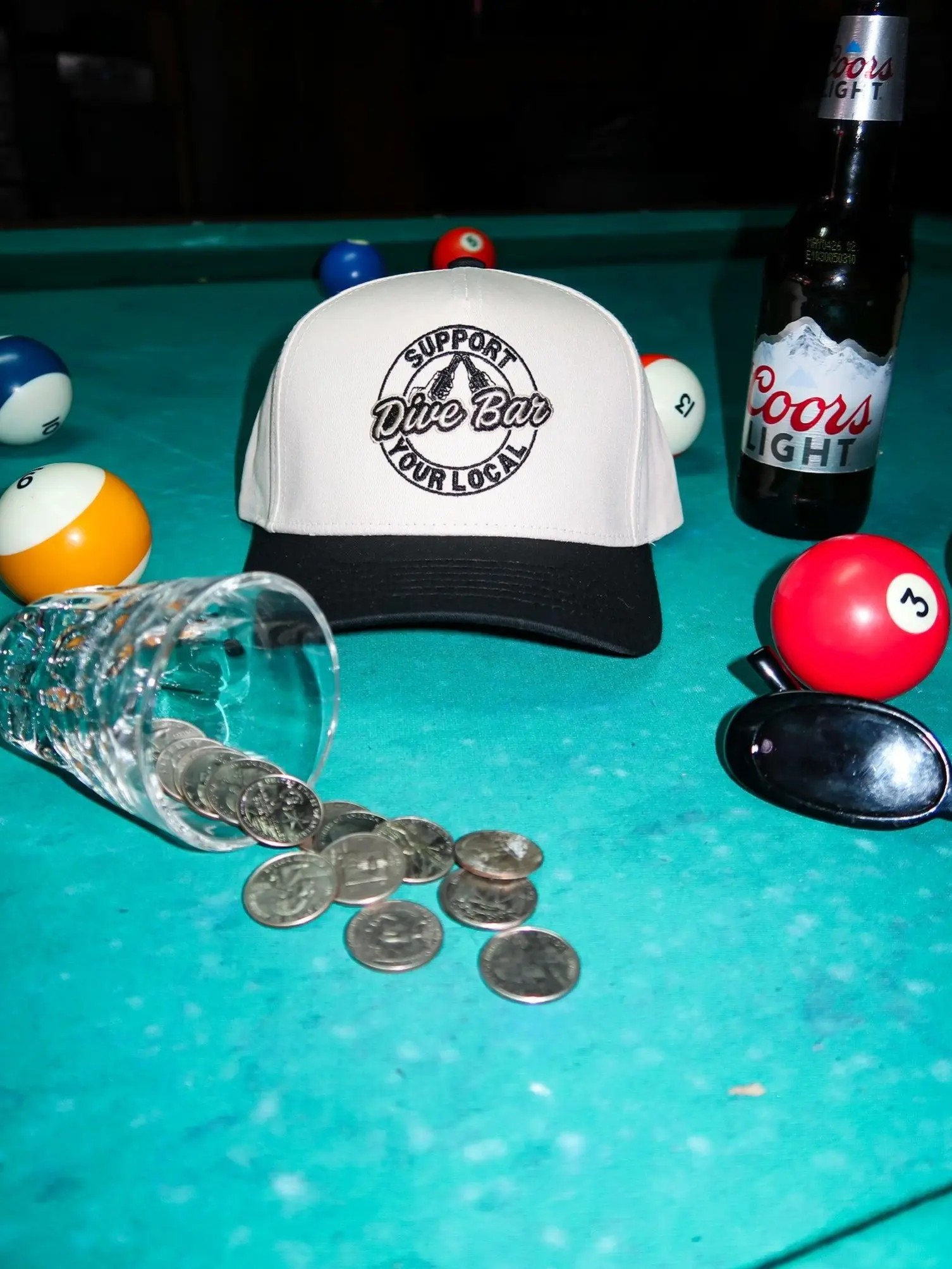 Support Your Local Dive Bar Hat / The Happiest Original Embroidered Vintage Trucker Hat Unisex Adjustable Snapback
