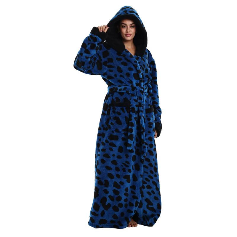 Msrlassn Valentine's Day Gift Cozy Soft Bathrobe Flannel Lined Hooded Robe for Women Men, Thickened Long Sleeve Pyjamas Cute Print Home Loungewear Sleepwear Msrlassn Valentine's Day Gift Cozy Soft Bathrobe Flannel Lined Hooded Robe for Women Men, Thickened Long Sleeve Pyjamas Cute Print Home Loungewear Sleepwear