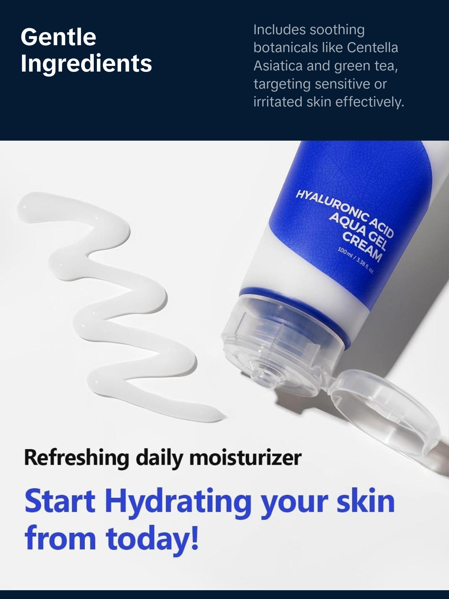 Isntree Hyaluronic Acid Aqua Gel Cream 100ml – Lightweight Hydration for Oily & Sensitive Skin Moisture Moisturizer