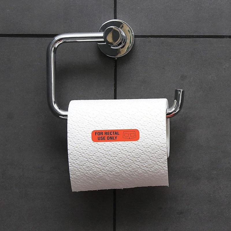 Rectal Use Only Sticker (500pcs/roll), Funny Joke Gag Sticker, Practical Jokes Gifts for Adults & Kids, Self Adhesive Sticker for Home Kitchen-MM