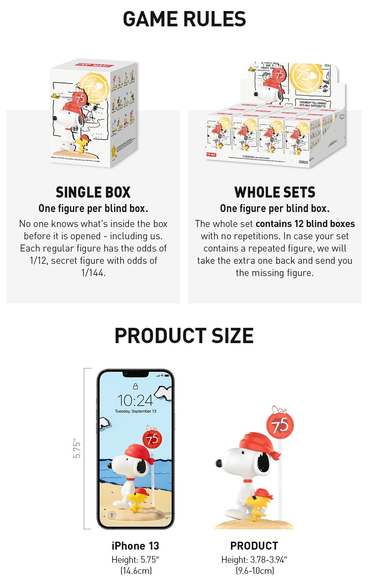 POP MART Peanuts 75th Anniversary | Snoopy Comic Life Series Figures