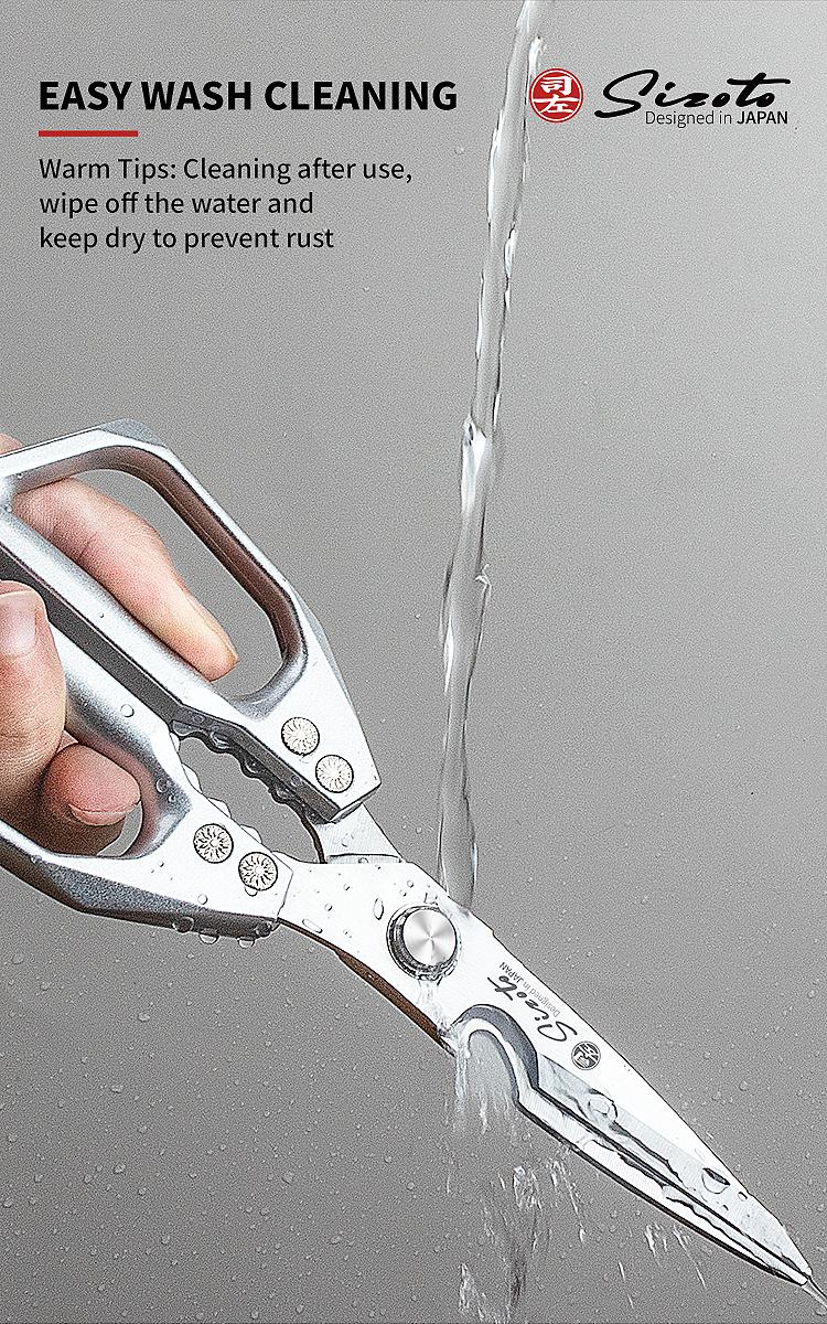 2-Pack Heavy Duty Kitchen Scissors – Stainless Steel, Rust-Resistant, Comfortable Grip for Daily Cooking