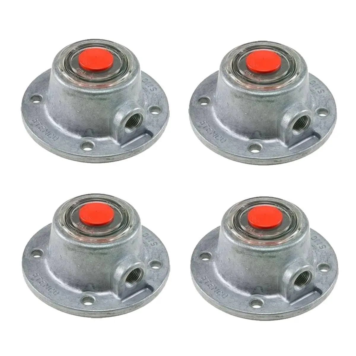 4 Pack of TORQUE Hubcap 3435110 Aluminum Hub Cap for Steer Axle (Replaces Stemco 343-5110, 3435110) (4 x TR3435110)