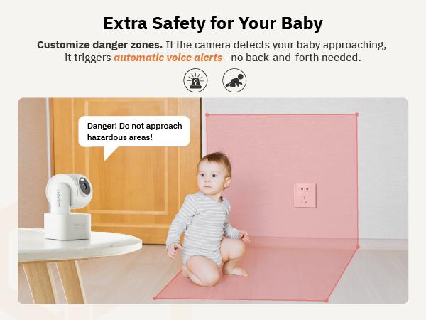 Girafit 3K 5MP Indoor/Outdoor Security Cameras for Home Security,360°Pan/Tilt/Zoom WiFi Smart Home Security Camera,AI Person/Pet/Vehicle Detection & Tracking,Starlight Color Night Vision,IP65 Waterproof,Works with Alexa