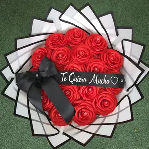 Rosas eternas (Te quiero mucho) flowers areglo regalo decor decoration room arrangement eternal rose bouquet Decorative