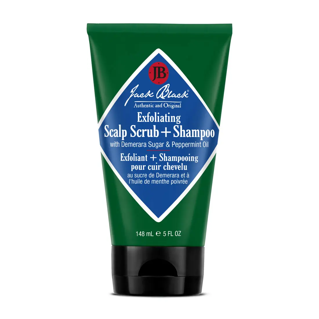 Jack Black Exfoliating Scalp Scrub + Shampoo with Demerara Sugar & Peppermint Oil 5 FL OZ