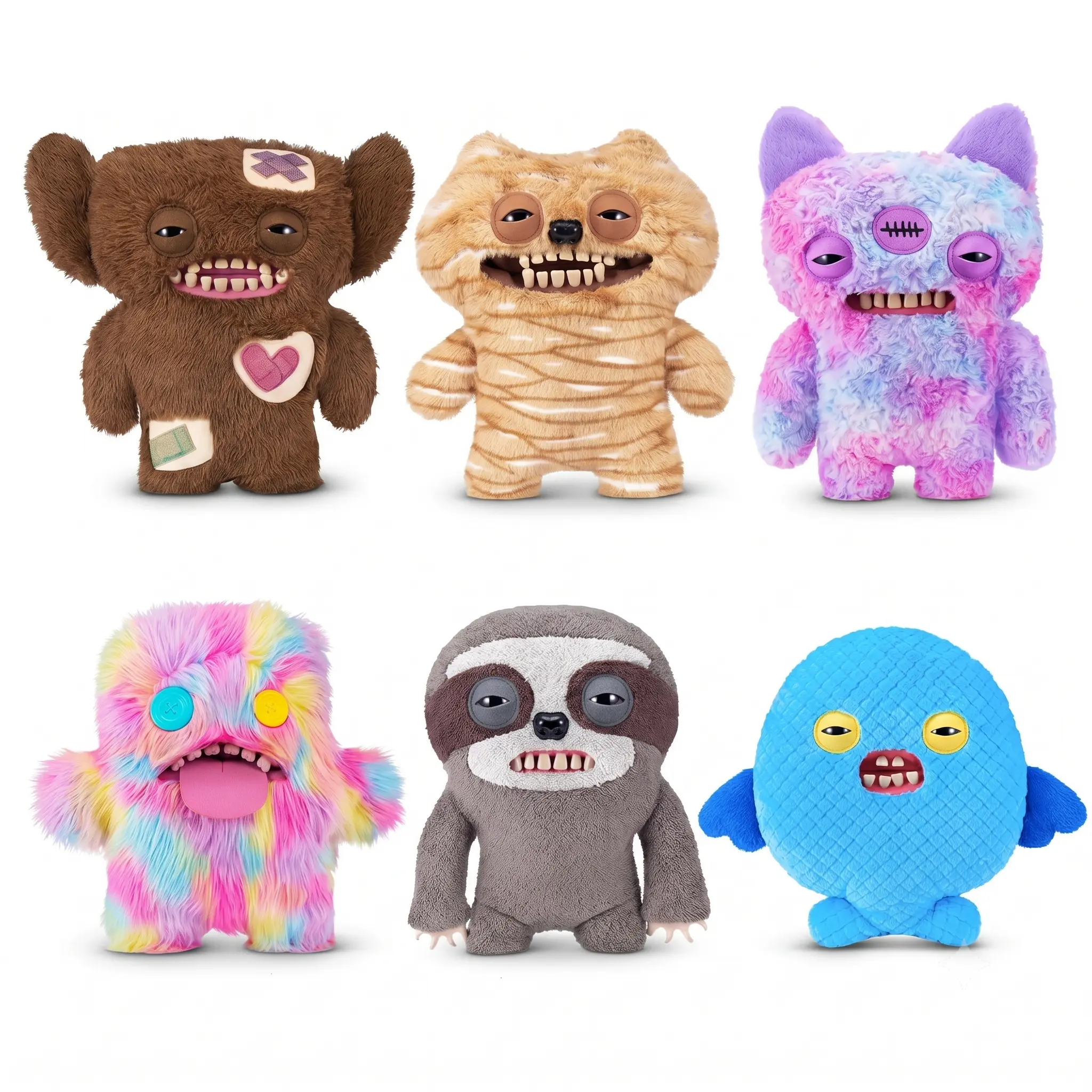 Fuggler Big Fugg Series 2 19-Inch Giant Plush - Unique Design Oddities Gifts, Ugly-Cute Monster in Sloth/Mummy Animal Disguise, Collectible Stuffed Animal Room Decor, Gag Gifts for Teens