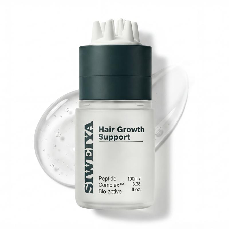 Korean Hair Growth Scalp Serum — Peptide Complex Formula for Thinning Hair, Supports Fuller-Looking Strands, Plant-Based Bio-Active Care to Strengthen Roots & Soothe Scalp