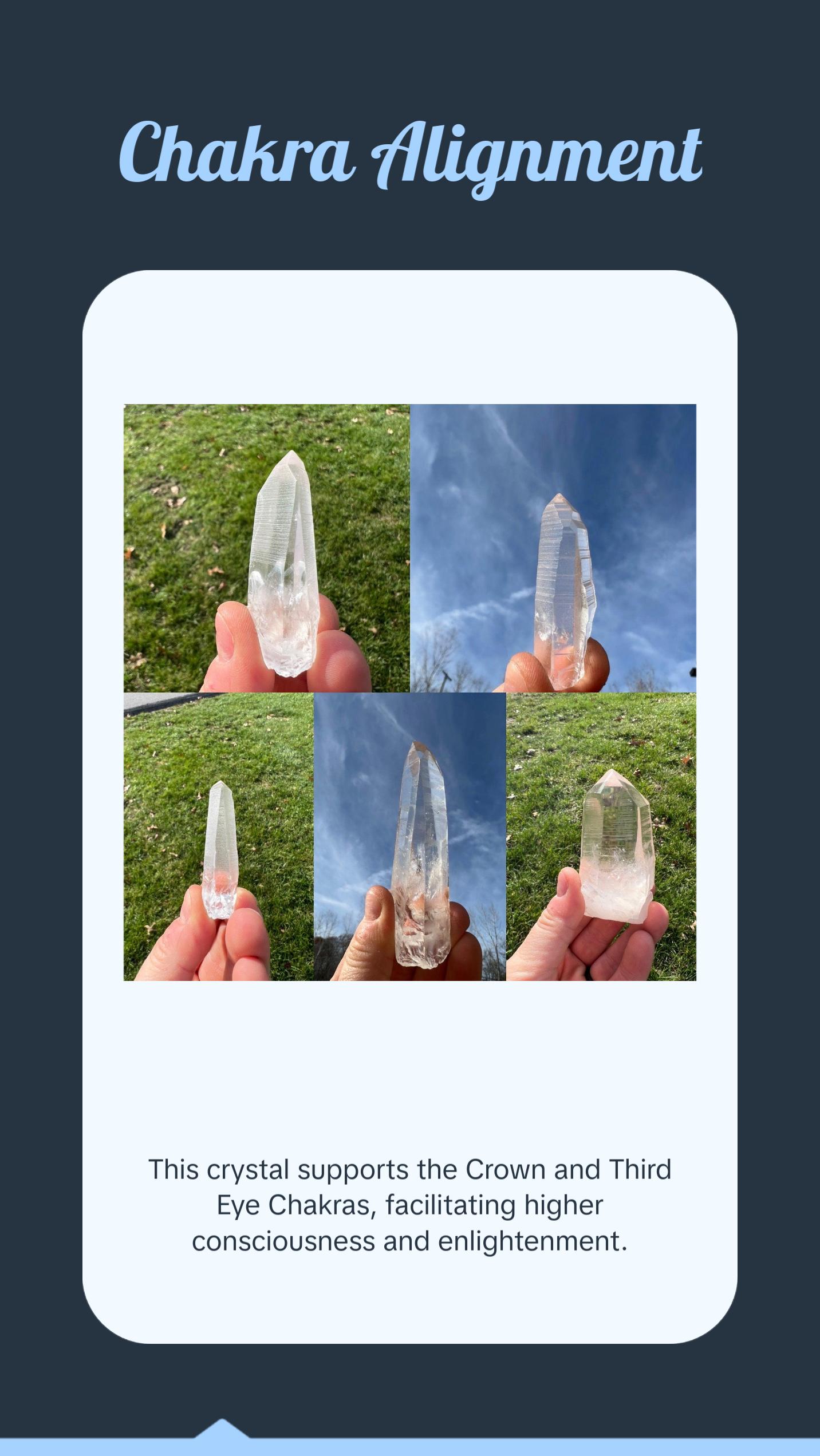 Lemurian Seed Quartz Crystal Point - Natural Healing Stone