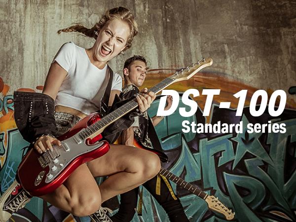 Donner DST-100 Full Size Electric Guitar Kit with Amplifier 39-Inch Solid Body HSS Pickup Beginner Set