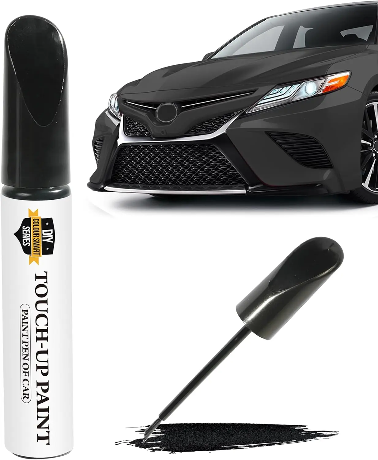 UBOG Automotive Touch Up Paint Pen - Car Scratch Remover, Car Body Repair Tool, Fast-Drying, Waterproof, Easy to Apply, Prevent Rust, Durable, Dries Within 10 Minutes (Black), Anti-Rust