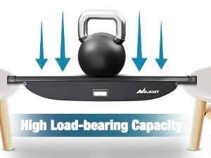 Nilight Trunk Cargo Cover for Hyundai Santa Fe 2019 2020 2021 2022 2023, Retractable Security Shade Rear Cargo Cover, with Trunk Storage Net Vehicle Accessories