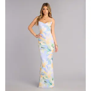 Vacation Coded Floral Maxi Dress