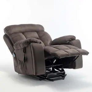 Recliners Lift Chair Relax Sofa Chair Livingroom Furniture 26in Wide Power Electric Reclining for Elderly with 8 Massage Points & Lumbar Heating