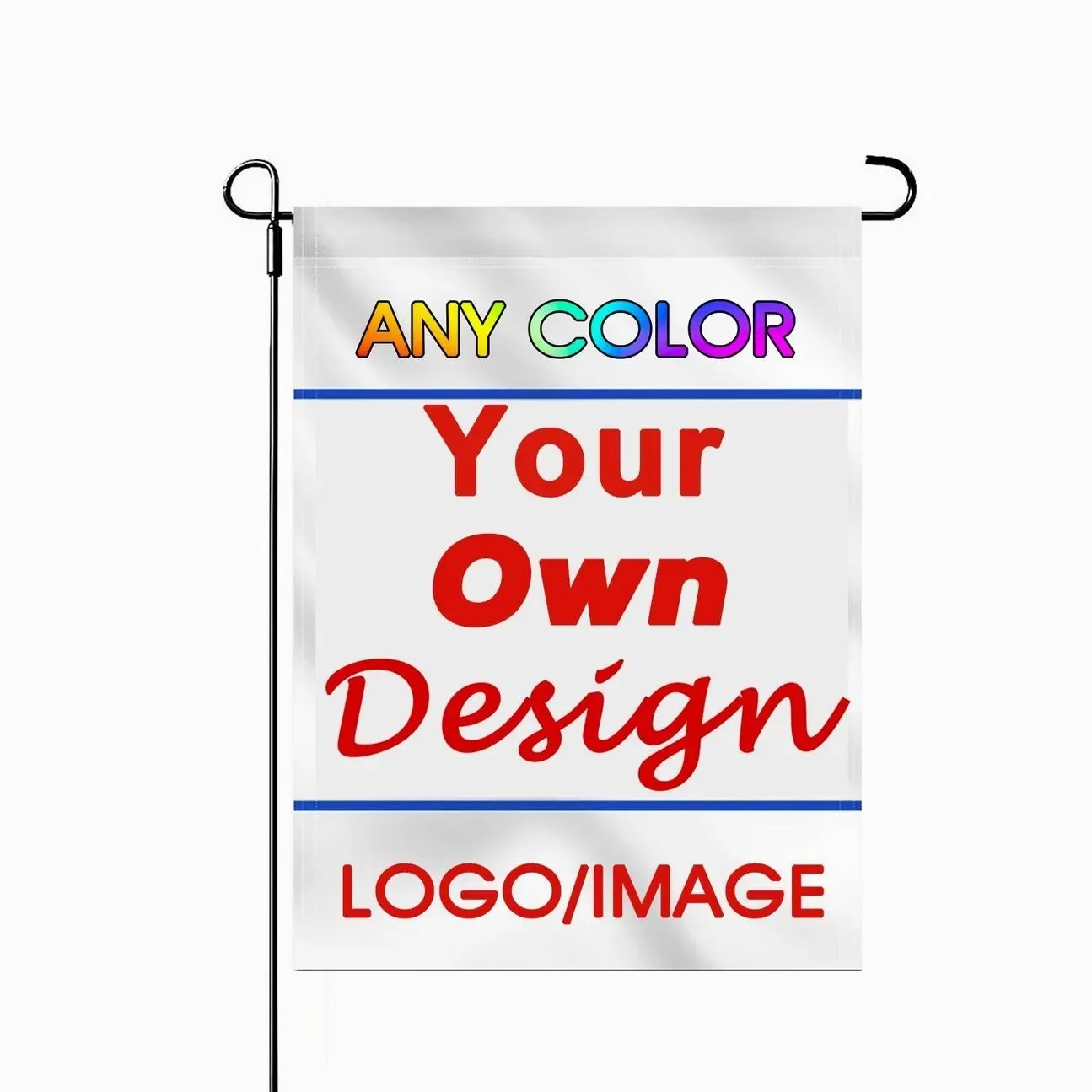 Custom Garden Flag, Personalized Double-Sided Yard Decor, Photo, Logo & Text