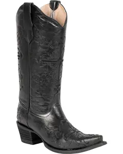 Circle G Women's Cross Embroidered Western Boot Snip Toe - L5060