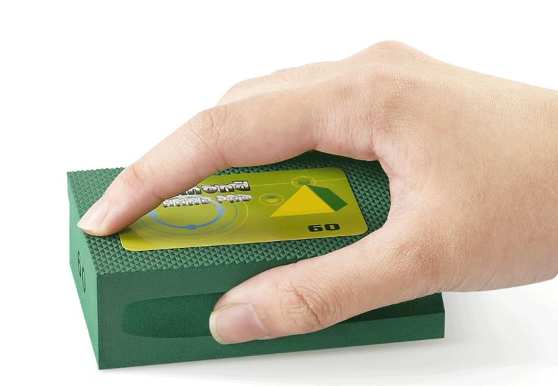 LOZLIN 5PCS Diamond Hand Polishing Pads 60-600# Grit with Foam Backing Wet/Dry Sanding Blocks for Tile Stone Marble Ceramics Glass Wood High Hardness Abrasive