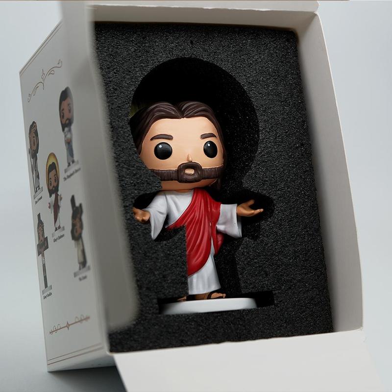 Jesus Figurine Cute Mini Christian Desk Decor & Religious Gift Decoration (5 Styles)