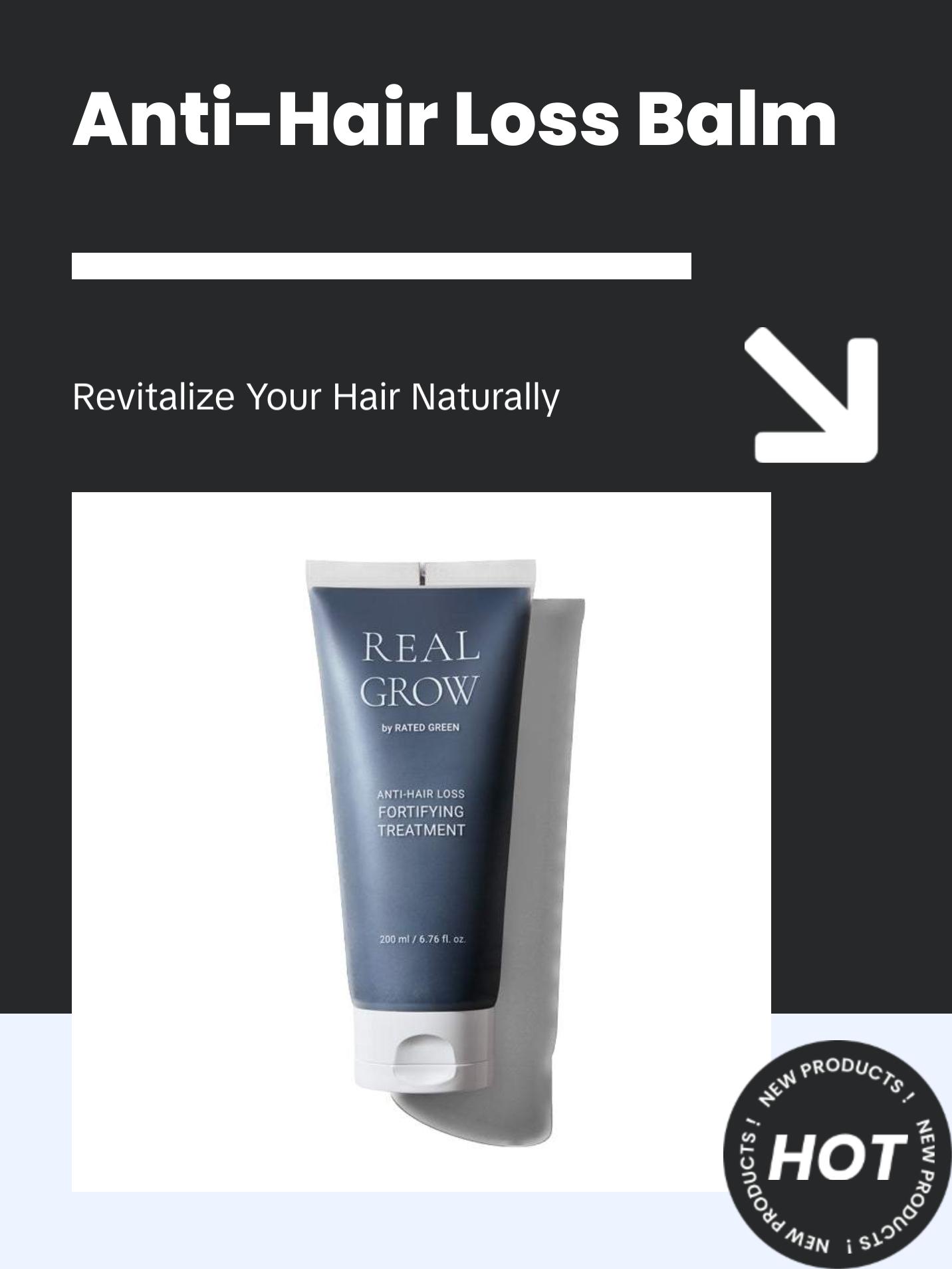 REAL GROW Anti-Hairloss Fortifying Treatment - 3-in-1 Shampoo, Conditioner, and Scalp Mask for Fine Hair Prone to Shedding with Organic Rosemary Oil