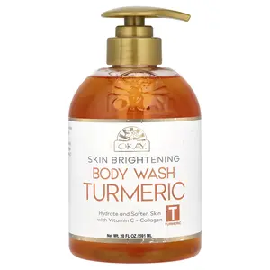 Okay Pure Naturals Skin Brightening, Body Wash, Turmeric, 20 fl oz (591 ml)