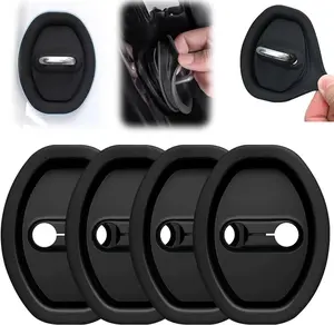 Car Silicone Door Latch Protective Cover, Easy Install Car Decorations, Protects Door Latches for All Vehicles,Universal For Nissan /Honda /Civic /CRV /Hrv /Kia /Sorento /Toyota /Corolla /4Runner /Camry /Hyundai /Mazda /Acura