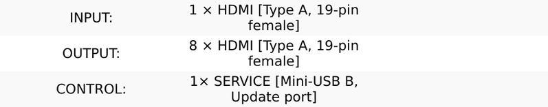 18Gbps 1×8 HDMI Splitter (UHD-108)