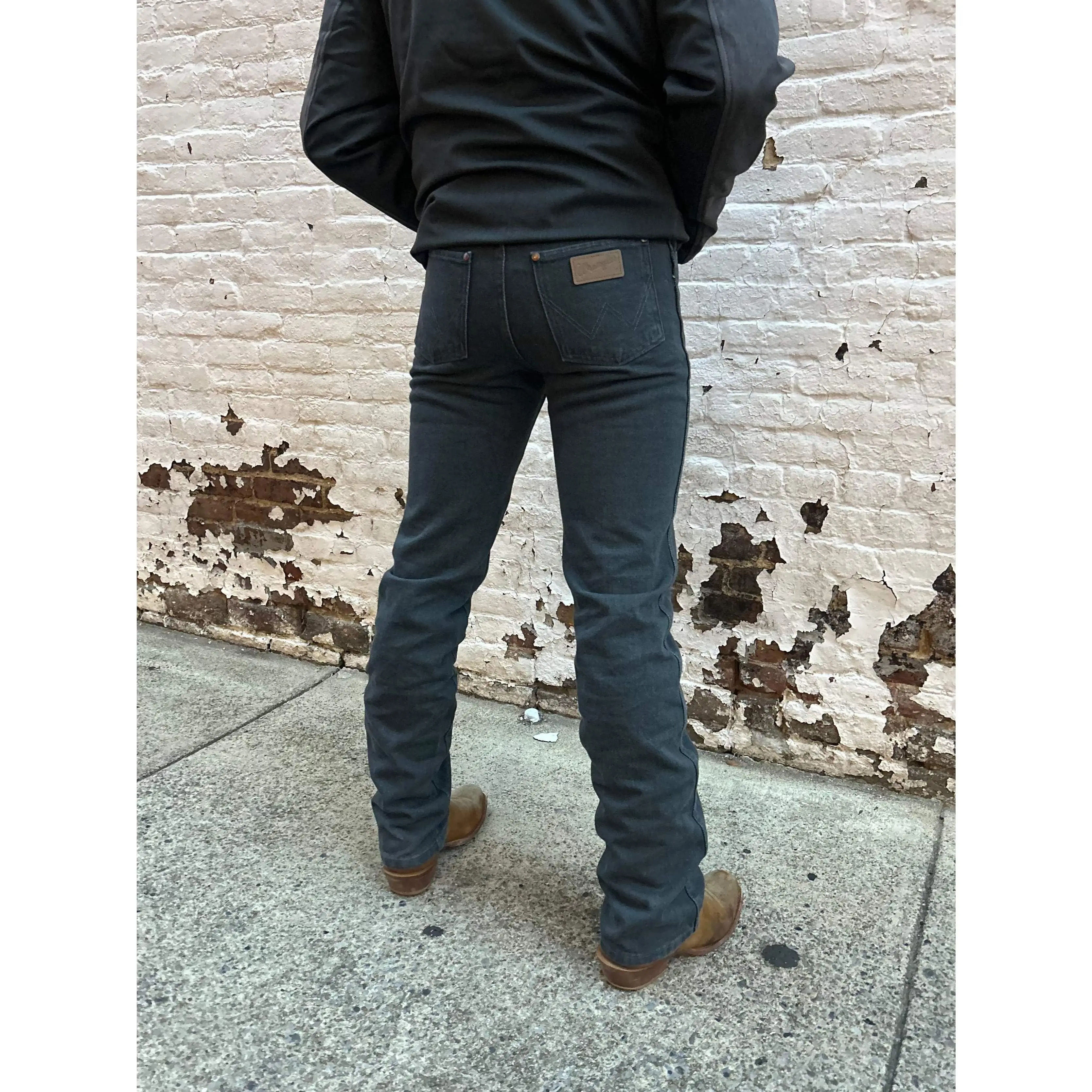 Wrangler Cowboy Cut Slim Fit 100% Cotton Charcoal, Menswear, Slimfit, Tapered, Jeans, Denim, Casual Jeans Menswear, High Rise