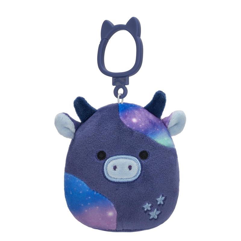 Squishmallows Select Series 3.5-Inch Cow Clip Multipack – Cute Plush Keychain Stuffed Animals for Backpack, Car & Tumbler
