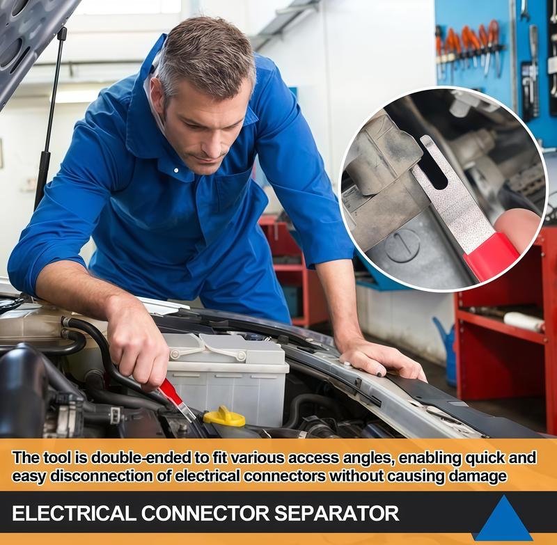 Automobile electrical terminal connector disconnector tool, plug connector disconnection tool, automotive universal electrical tools