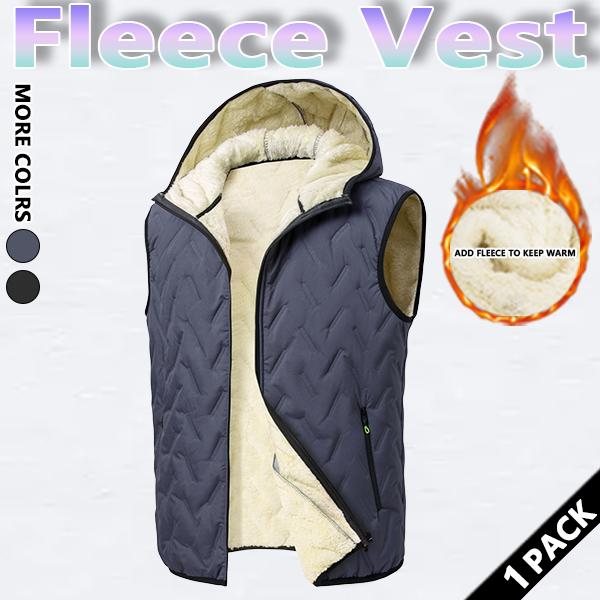 Men's Winter Warm Vest Lined with Wool Regular Fit Polyester Fiber Zipper Design Easy Machine Washable Casual Style Medium Size Menswear Tops Plain Gilet Wetsuit Tractor Beige Black SpringStatements