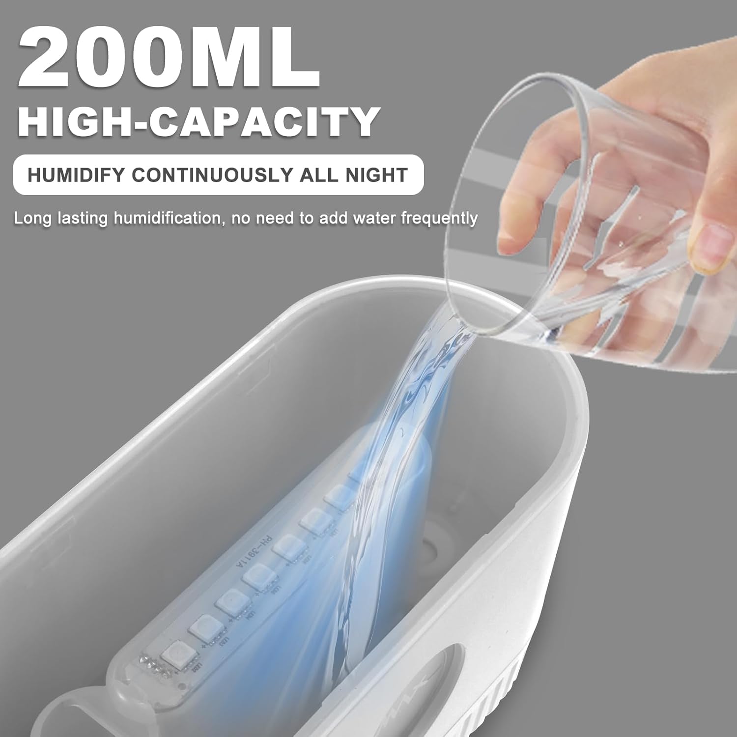 Essential Oil Diffuser,Colorful Flame Air Aroma Diffuser Humidifier,Upgraded 7 Flame Colors Noiseless Essential Oil Diffuser for Home,Office,Yoga with Auto-Off Protection(200mL,Black)