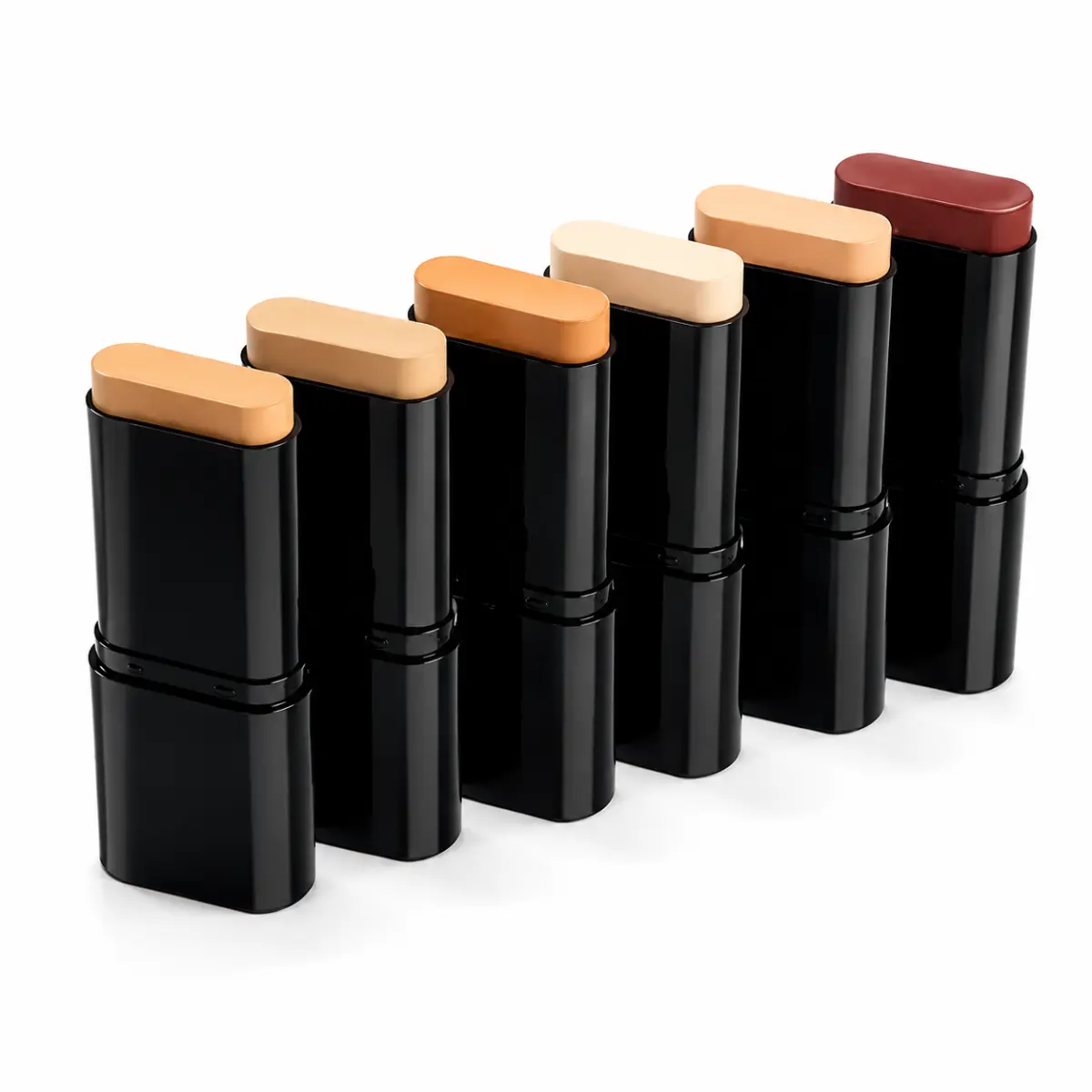 2-in-1 Concealer & Foundation Stick with Brush, Hydrating Longwearing Makeup with Flawless Matte Coverage, Waterproof & Lightweight for All Skin Types, Wheat Shade, Makeup Products, Soft Matte Concealer, Moisturizing Concealer Stick