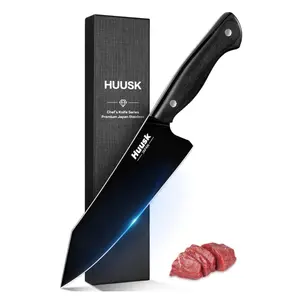 Huusk Kitchen Knife, Suitable for Cutting Vegetables and Meat, Practical Kitchen Tool, Ideal Gift for Men and Women