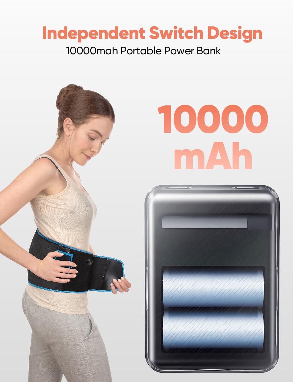 SHINE WELL Cordless Red Light Therapy Massage Belt with Heating, Shoulder Waist Muscle Pain Relief, for body Recovery and comfort deals for you days back comfy Christmas gifts