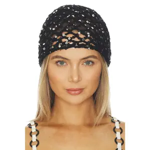 Lovers and Friends Tanya Crochet Hat in Black