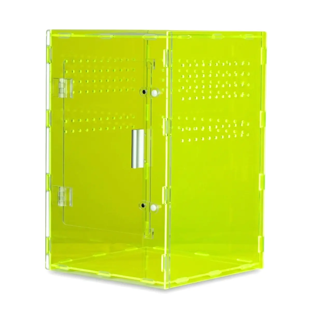 MonsterBox Enclosure's 8x8x12 Acrylic Reptile Tank – Cyberpunk Light Green Terrarium