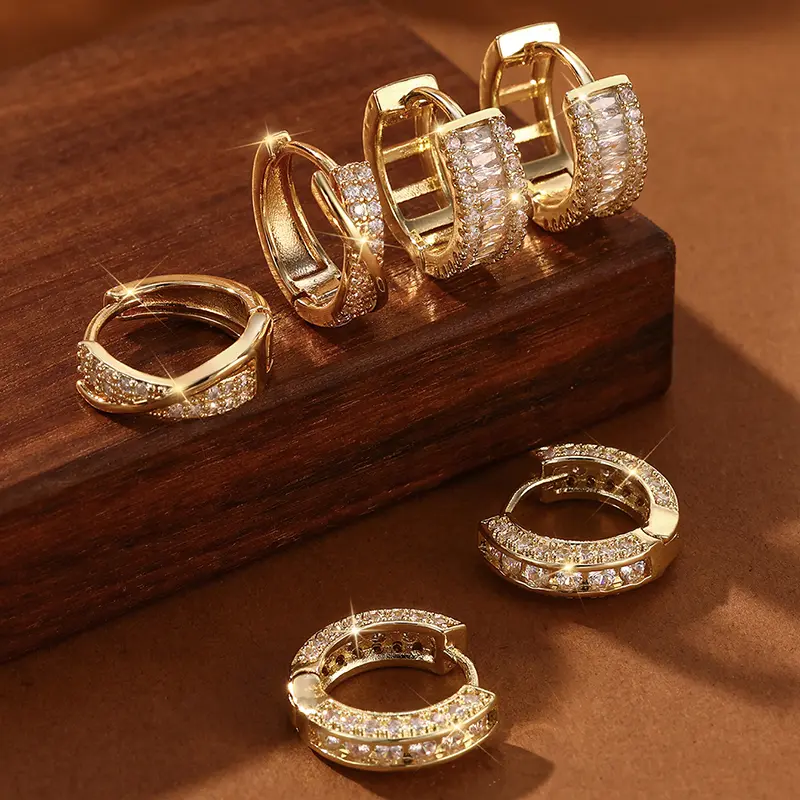 3-pair earrings set, New Fashion Earrings，earring for women，accessories for women，casual and fashionable jewelry, Mother's Day and Valentine's Day gifts, Alt Aesthetic Jewelry,  jewelry gifts for her,14k gold-plated