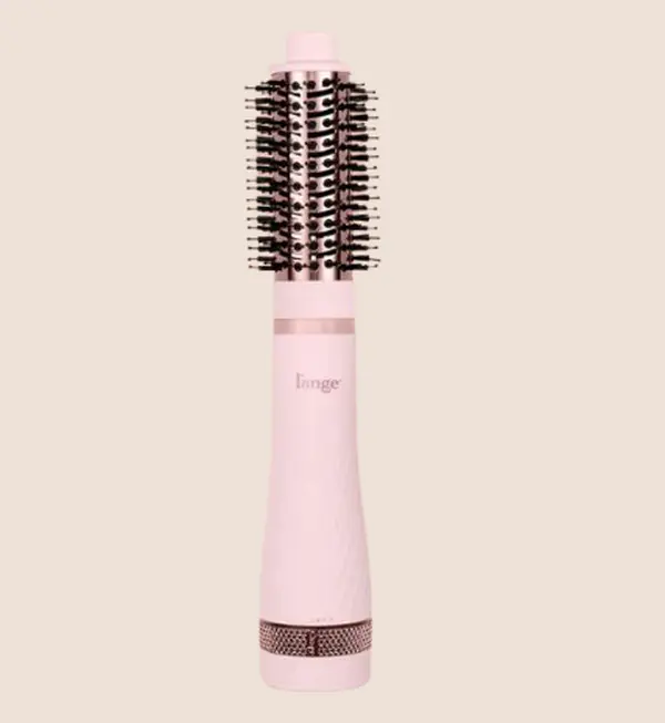 L'ANGE HAIR - Multi-Volume Series Blow Dryer Brush, Interchangeable Hair Dryer Brush with Ionic Titanium Barrel for Smooth, Voluminous Styling, Blush, Thermal Blowout Brush, Hair Tools