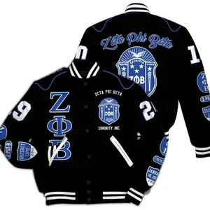 Zeta Phi Beta Varsity Jacket, Zeta Phi Beta Dove Z-phi-B Zeta Phi Beta Sorority Jacket 543 WNI