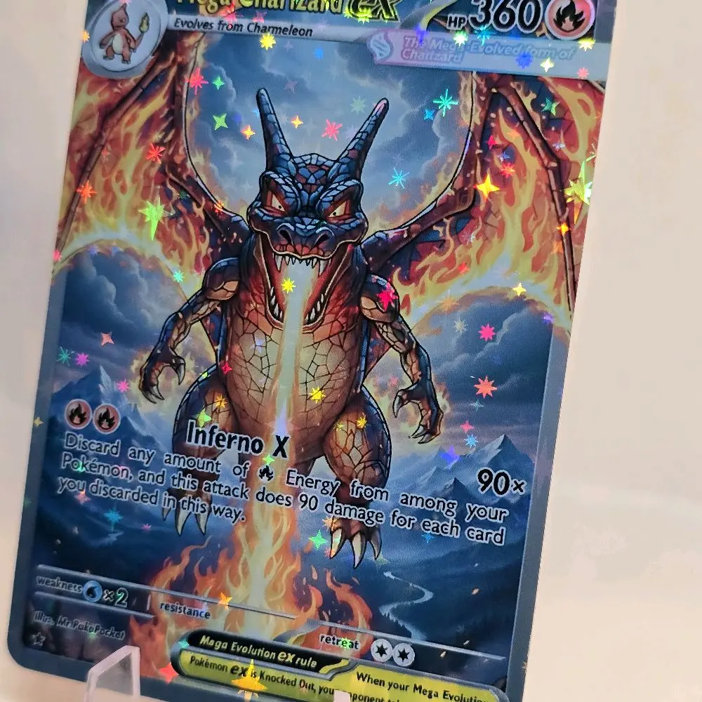 Custom Pokmon Card Art - Mega Charizard EX - Handmade Collectible Proxy - Unique Mega Design - Star Holographic Finish - TikTok Shop Custom Pokmon Card Art - Mega Charizard EX - Handmade Collectible Proxy - Unique Mega Design - Star Holographic Finish - TikTok Shop