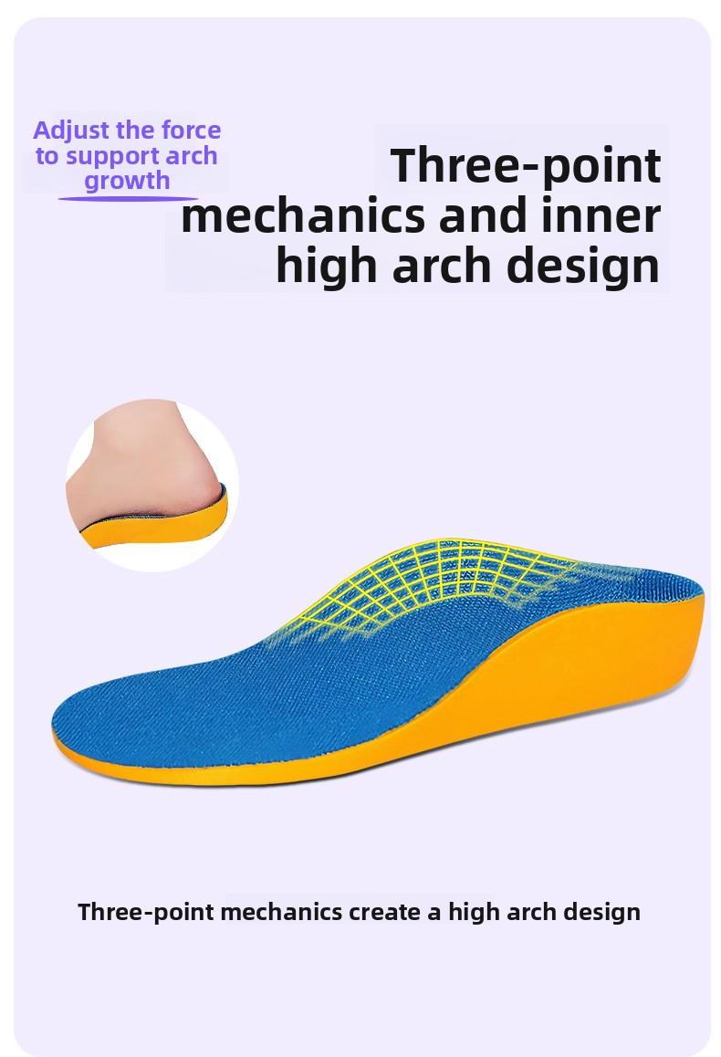 Kids Orthotic Flat Foot Insoles |     Breathable Anti-Slip Arch Support, Corrects Inward/Outward Gait & X/O Leg Deformities