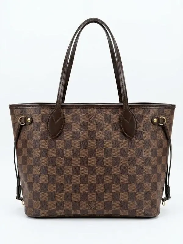 Pre-owned Louis Vuitton PVC Tote Bags Damier Ebene Neverfull MM Tote Bag 4000037611954