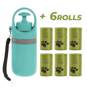 UFORU Portable Dog Poop Cleaner with Leash Clip, Waste Bag Dispenser, and Scoop – a must-have for dog walks! Never worry about forgetting poop bags again! This portable pet waste cleaner includes 6 poop bags, a waste bag dispenser, and a scoop